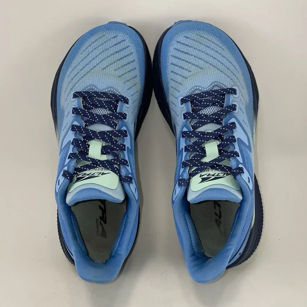 Altra Experience Flow Road Runners Blue Rocker Sole Womens Size 7 Knit